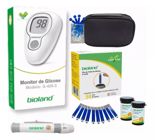 Medidor de Glicose Bioland G-425-3 Completo — foto 2