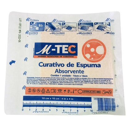 Curativo Espuma Absorvente 10x10cm Borda — foto 3