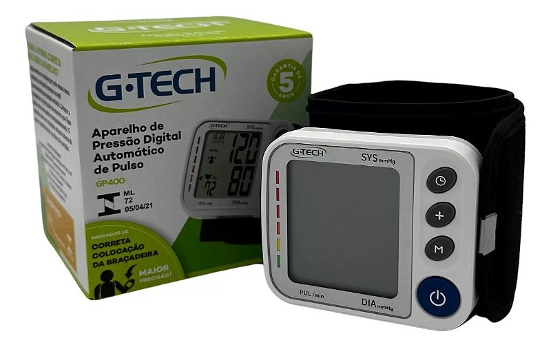 Aparelho Pressão Digital Pulso G-TECH