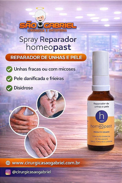 Homeopast Spray Reparador Unhas e Pele 30ml