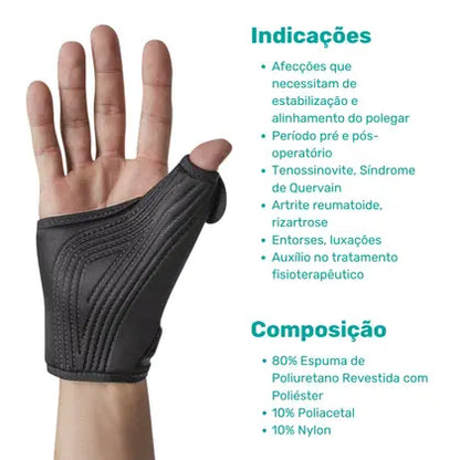 Órtese Imobilizadora Polegar Neoprene Direita — foto 4