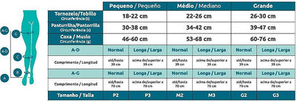 Meia Compressão 3/4 20-30mmHg Ponteira Aberta — foto 3