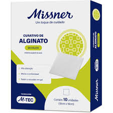 Curativo Alginato Cálcio 10x10cm Missner | Cirurgica São Gabriel