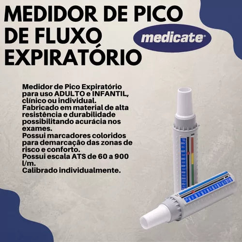Medidor Pico de Fluxo Expiratório Adulto e Infantil — foto 4