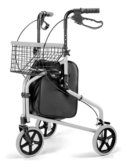 Andador 3 Rodas com Cesta e Freios