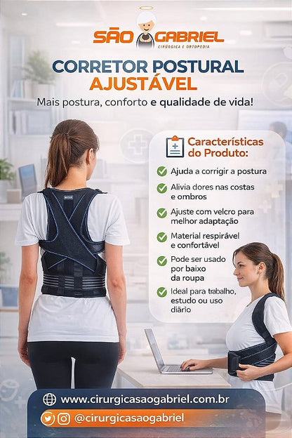 Corretor Postural Ajustável Tovcare