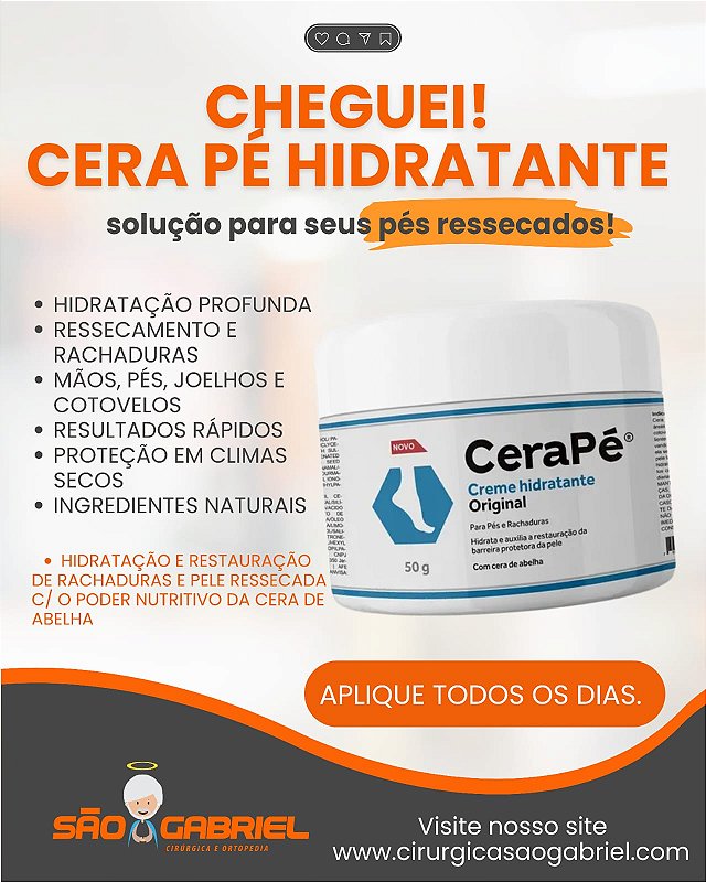 Cera Pé Creme Hidratante 50g