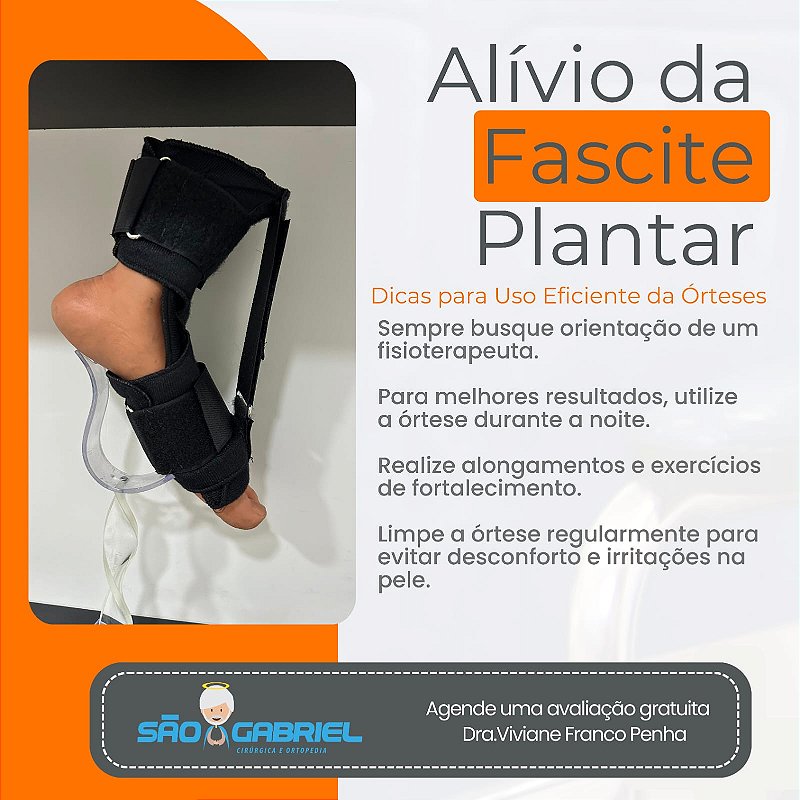 Órtese Noturna Fascite Plantar Conforto | Cirurgica São Gabriel