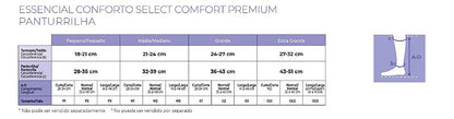 Meia Compressão 3/4 20-30mmHg Ponteira Aberta — foto 4