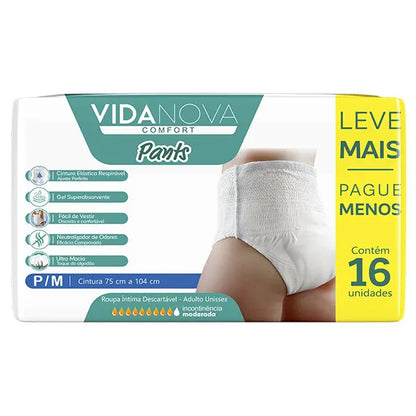 Fralda Geriátrica Vida Nova Pants G/EG 16un