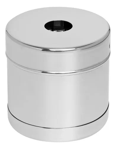 Porta Algodão Inox com Mola 400ml