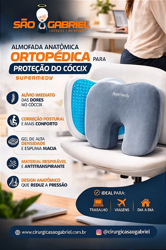 Almofada Ortopédica Anatômica Cóccix