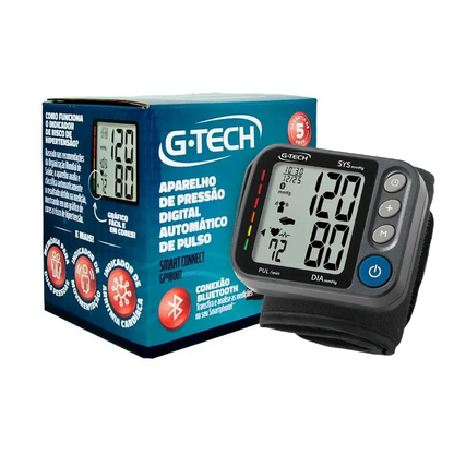 Aparelho de Pressão Digital G-Tech Pulso Smart Connect GP480BT
