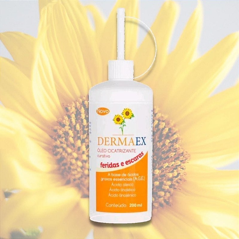 Óleo Girassol Dermaex Cicatrizante 200ml — foto 3