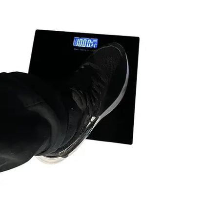 Balança Digital Vidro 180kg Preta — foto 3
