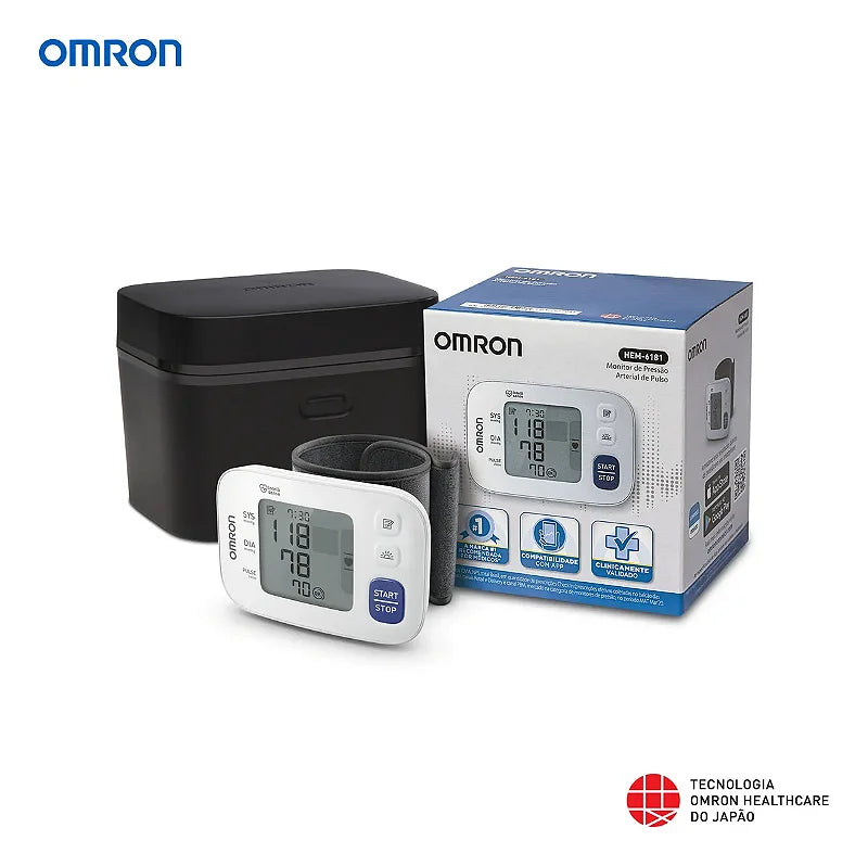 Aparelho Pressão de Pulso Omron HEM-6181 | Cirurgica São Gabriel