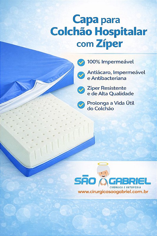 Capa Colchão Solteiro Impermeável Hospitalar — foto 2