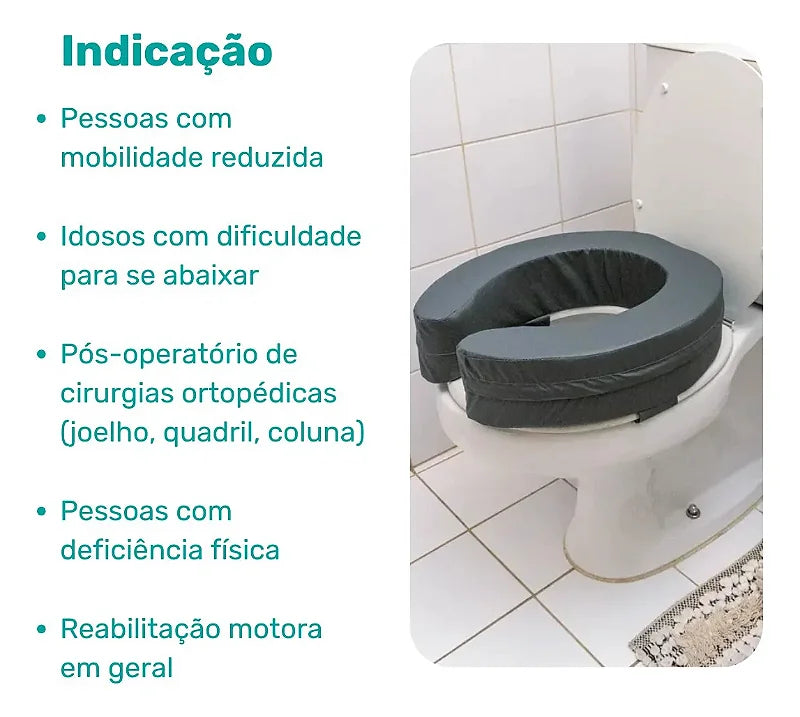 Assento Elevado Sanitário Macio 12cm — foto 3