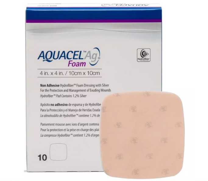 Curativo Aquacel Ag Foam 15x15cm — foto 2