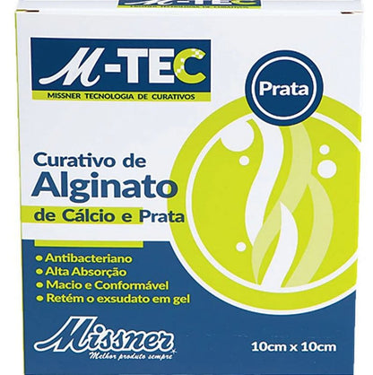 Alginato Cálcio e Prata 10x10cm Missner