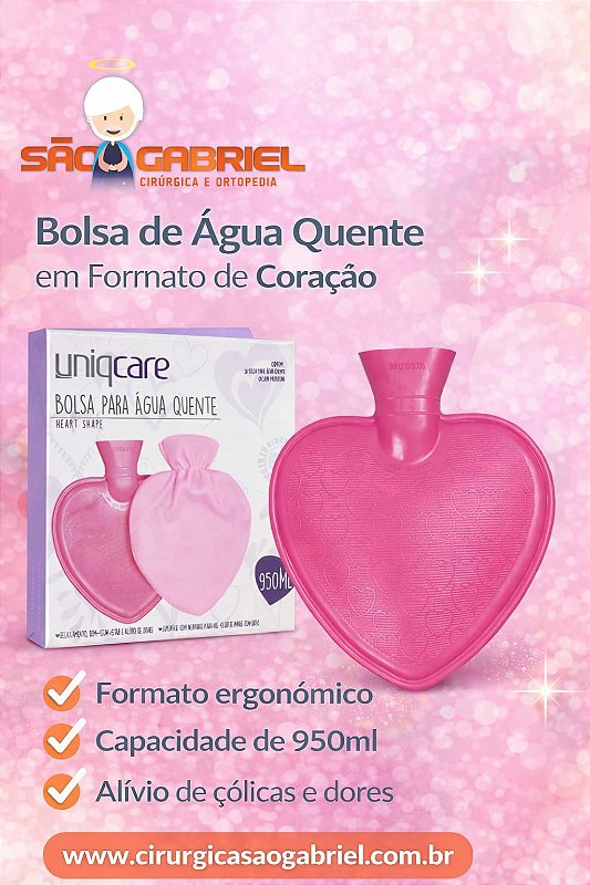 Bolsa de Água Quente Coração 950ml