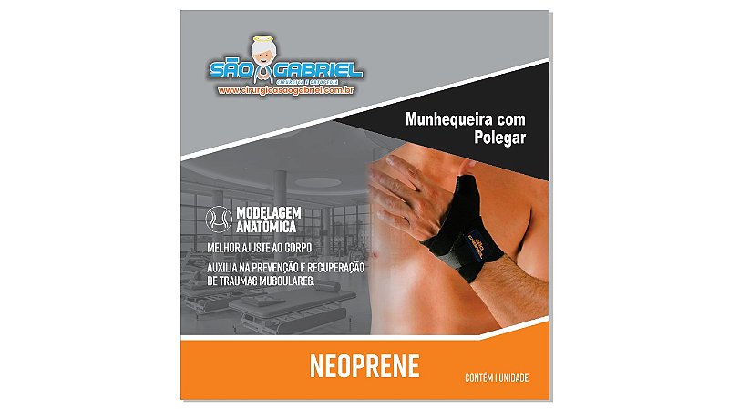 Munhequeira com Polegar Neoprene