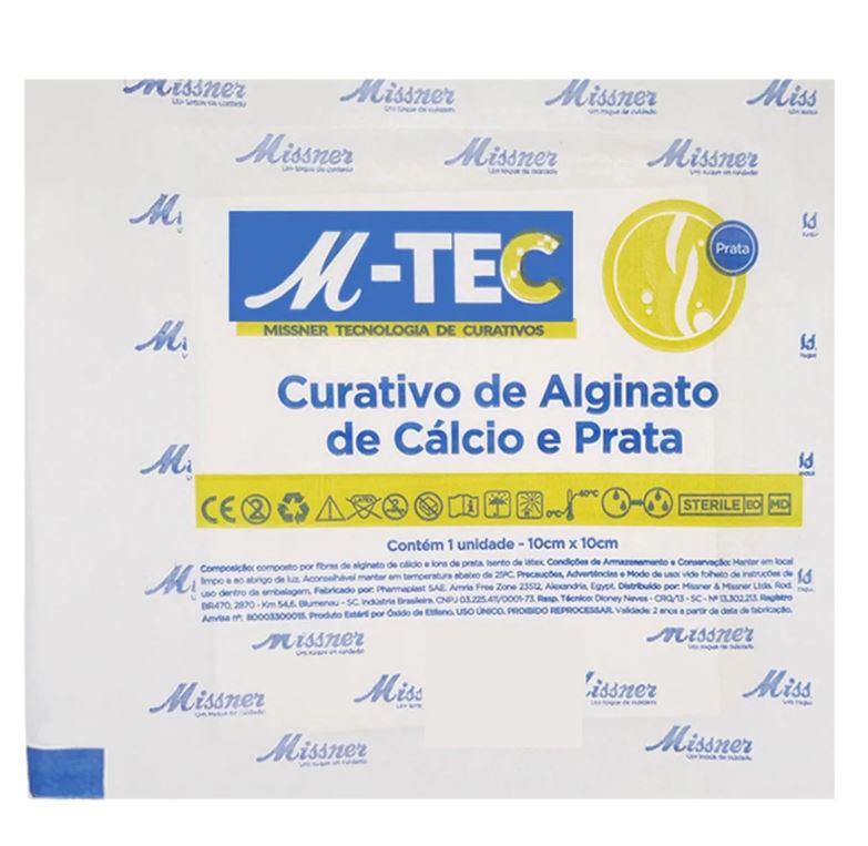 Alginato Cálcio e Prata 10x10cm Missner — foto 3