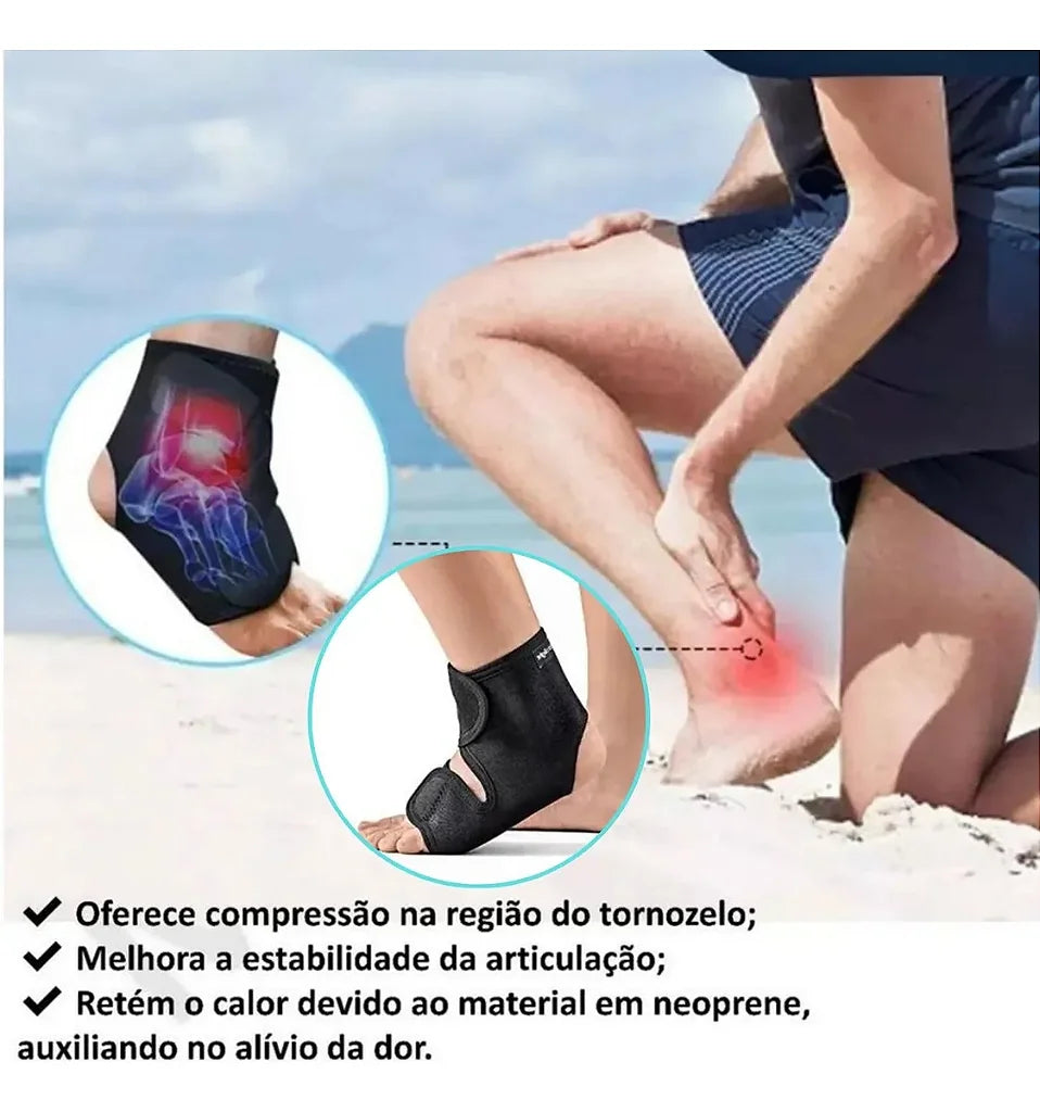 Tornozeleira Ajustável Neoprene OR 46C Hidrolight