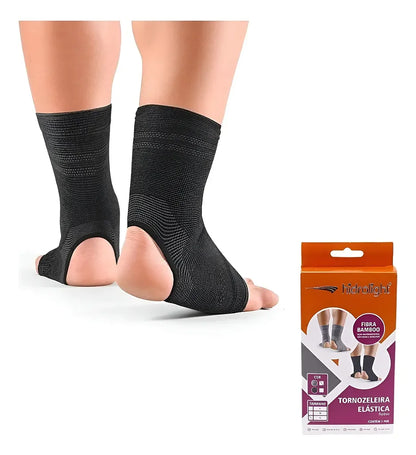 Tornozeleira Elástica Basic preta Hidrolight