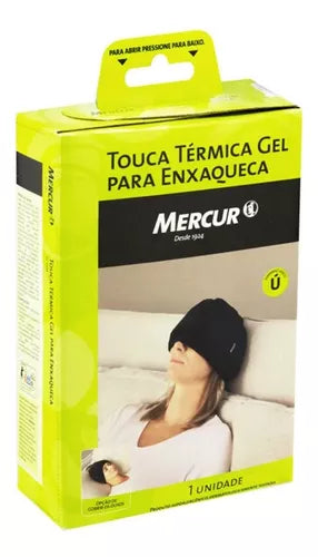 Touca Bolsa Térmica Gel Enxaqueca Alívio Dor Cabeça Mercur
