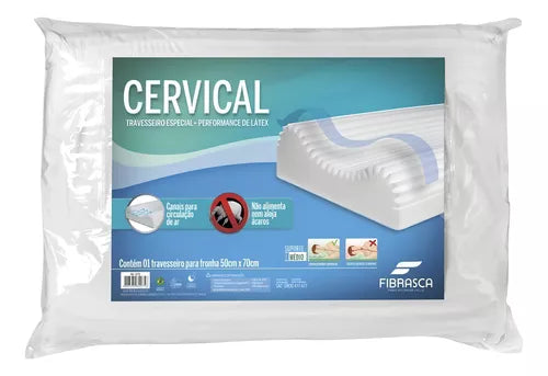 Travesseiro Ortopédico Cervical Alinhamento Coluna Fibrasca