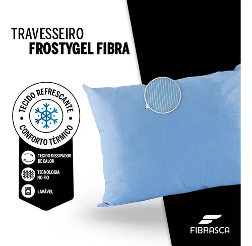 Travesseiro Termico Refrescante 100% Lavavel Frosty Gel Fibrasca