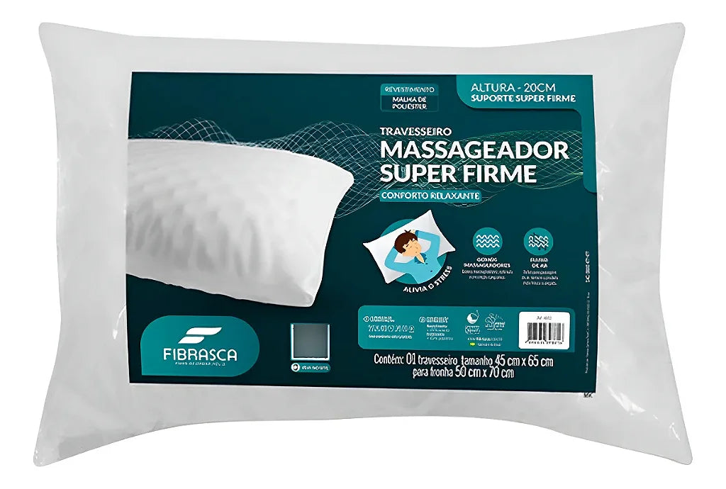 Travesseiro Massageador Suporte Firme Da Fibrasca
