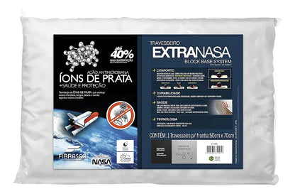 Travesseiro Nasa Alto Extravisco Antibacteriano 50x70 Fibrasca