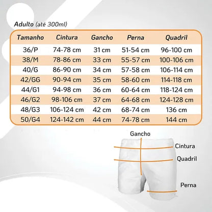 Shorts Anti-vazamento Noturno Adulto — foto 5