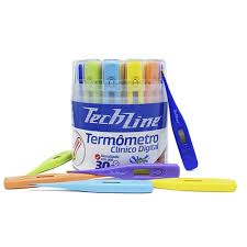 Termometro Digital Clínico Techline - Varias Cores