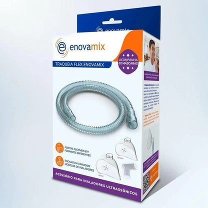 Traqueia Flex Enovamix com 2 Máscaras De Inalação