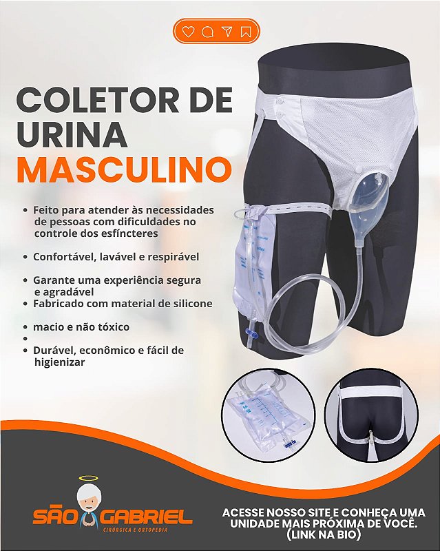 Coletor de Urina Masculino Silicone