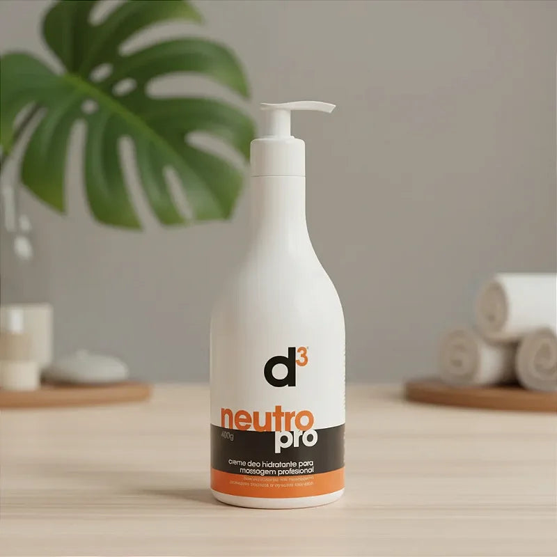 Creme Neutro Massagem Pró Deo d3 400g Pump