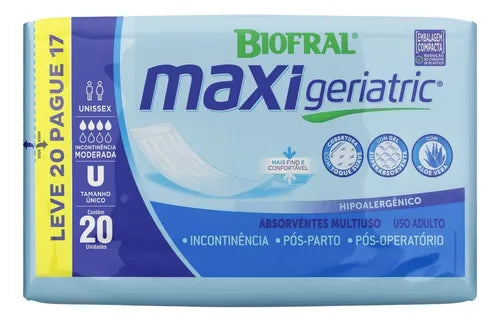 Fralda Geriátrica Biofral Maxi 20 Unidades