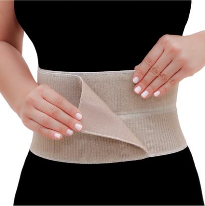Faixa Abdominal Elástica 2 Gomos Bege