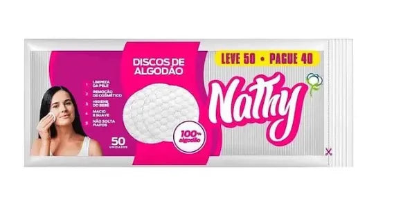 Discos de Algodão 50 Unidades Nathy — foto 2