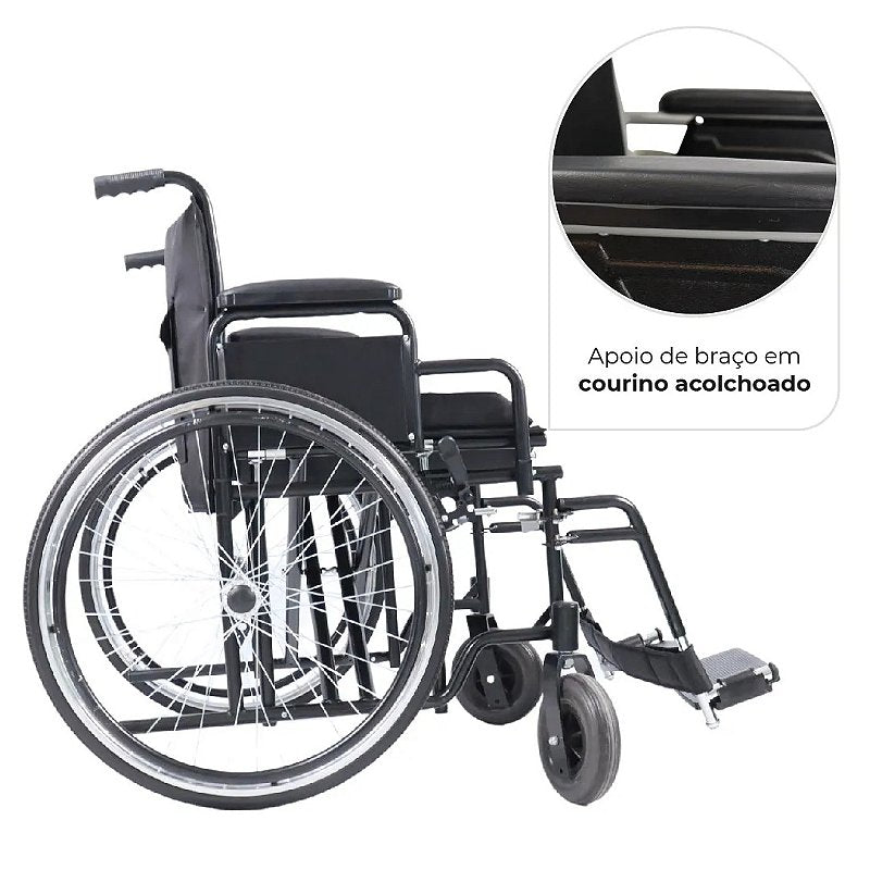 Cadeira de Rodas D500 Obeso 180Kg Dellamed — foto 4