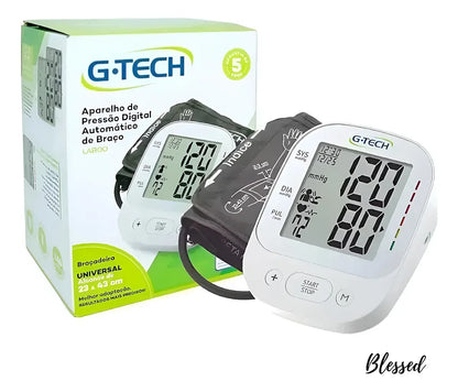 Aparelho De Medir Pressão Digital Gtech La800 Fonte E Pilhas