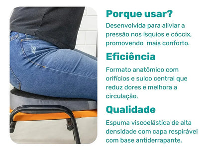 Almofada Isquiática Conforto Max Longevitech — foto 4