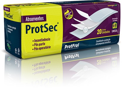 Absorvente ProtSec Unissex 20 Unidades