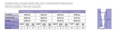 Meia 7/8 Compressão 20-30 mmHg Ponteira Aberta — foto 4
