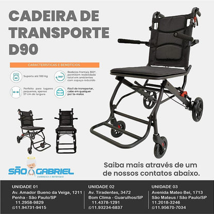 Cadeira de Transporte D90 até 100 Kg — foto 6