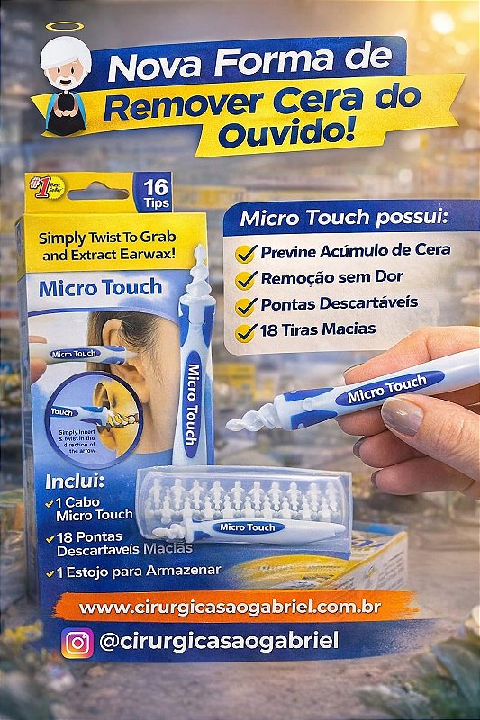 Removedor de Cera de Ouvido Micro Touch | Cirurgica São Gabriel
