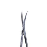 Tesoura Iris Ou Gengiva Curva em Aço Inox 12cm